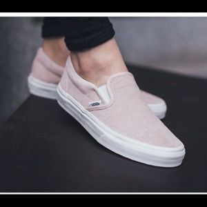 Rose Pink slide on Vans